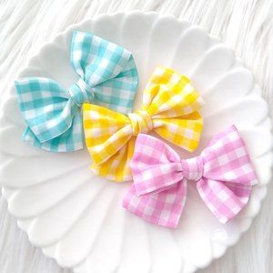 Toddler girl bows, Set of 3 Hair Bows for girls NEW
